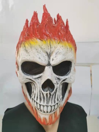 Halloween New Evil Knight Mask Terror Ghost Full Face Mask Skull Latex Headset Wholesale