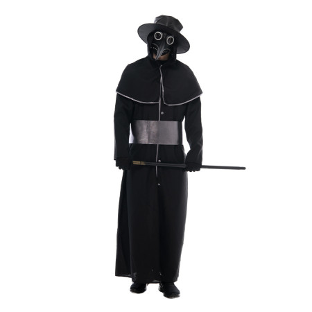 Medieval steampunk style plague bird beak doctor playing costume crow long beak  WOMEN  AND MEN