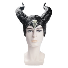Halloween Devil Flow Bar Party COS Sleeping Curse Sleeping Beauty Witch Black Bull Horn Headmask Mask