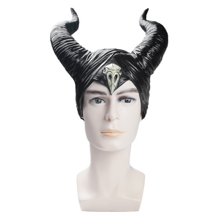 Halloween Devil Flow Bar Party COS Sleeping Curse Sleeping Beauty Witch Black Bull Horn Headmask Mask
