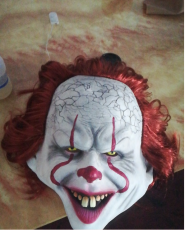 Spot supply of American scary stories, clown resurrection latex mask headgear, Halloween funny