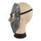 Heavy metal rock Slipknot, live band Joker, latex mask, horror skeleton, Taylor Halloween mask