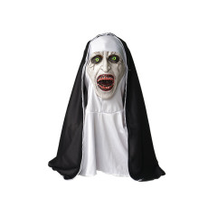 Summoning 2 Nun Mask Halloween Scary Makeup Mask Tricking Ghost Face Scary Latex Headset Nun