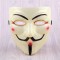 Halloween V-shaped enemy team mask plating thickening matte belt eyeliner PVC environmental protection black V-shaped spot wholesale
