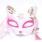 Half face cat face fox mask men and women children's party performance supplies wholesale Tiktok Japanese antique