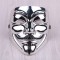 Halloween V-shaped enemy team mask plating thickening matte belt eyeliner PVC environmental protection black V-shaped spot wholesale
