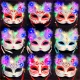 Luminous fox mask, cat face mask, children's adult stall, scenic spot stall wholesale, cosplay performance, half face mask