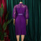 2024 New Style Solid Color Lace Hook Flower Hollow Crimson Cross border Dress