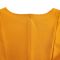 Round neck elegant waist cinching big swing bubble sleeves A-line dress