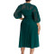 2024 New Style Solid Color Lace Hook Flower Hollow Crimson Cross border Dress