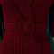Autumn and winter new women's clothing OL fashion suit collar pleated waist cinched plus size dress