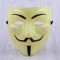 Halloween V-shaped enemy team mask plating thickening matte belt eyeliner PVC environmental protection black V-shaped spot wholesale