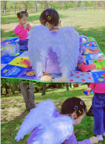 Make Feather Wings Children Adult Performance Prop SET