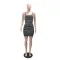 Hot Girl Sexy Strap Bag Hip Skirt Fashion backless Hot Diamond Short Dress