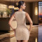 Fashion Women's Hot Diamond Hanging Neck Dress New