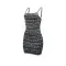Hot Girl Sexy Strap Bag Hip Skirt Fashion backless Hot Diamond Short Dress