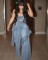Washed distressed patchwork bow wide leg pants with high waist and slimming design for women