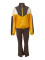 Women's fashion hoodie with multiple pockets, hooded hoodie, slim fit, zipper, slit, long pants