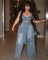 Washed distressed patchwork bow wide leg pants with high waist and slimming design for women