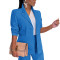 Women's suit single coat loose OL office commuting solid color spring and autumn