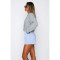 Comfortable casual solid color woolen cardigan contrasting short top sweater  6 COLORS