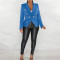 Women's small suit jacket solid color long sleeved autumn and winter suit pocket