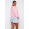 Comfortable casual solid color woolen cardigan contrasting short top sweater  6 COLORS