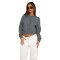 Comfortable casual solid color woolen cardigan contrasting short top sweater  6 COLORS