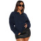 Lazy style Maillard scissor collar, loose pullover, knitted sweater