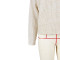 Lazy style Maillard scissor collar, loose pullover, knitted sweater