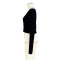 Comfortable casual solid color woolen cardigan contrasting short top sweater