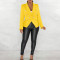 Women's small suit jacket solid color long sleeved autumn and winter suit pocket