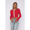 Comfortable casual solid color woolen cardigan contrasting short top sweater