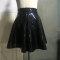 New PU leather shiny dark pleated skirt mini mini mini mini mini skirt with strange odor girl half skirt