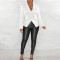 Women's small suit jacket solid color long sleeved autumn and winter suit pocket