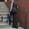 Women's sports hoodie set striped jacket two-piece loose autumn/winter
