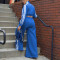 Women's sports hoodie set striped jacket two-piece loose autumn/winter