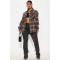 Casual plaid pocket button edging top long shirt
