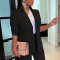 Women's suit single coat loose OL office commuting solid color spring and autumn