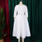 Solid color large skirt temperament evening dress dress foreign