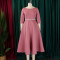 Solid color large skirt temperament evening dress dress foreign