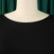 Solid color large skirt temperament evening dress dress foreign