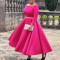Solid color large skirt temperament evening dress dress foreign