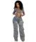 Autumn Street Trendy Detachable Button High Waist Pants