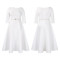 Solid color large skirt temperament evening dress dress foreign