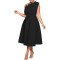 Fashionable, sexy, elegant banquet dress with pleated ruffle edge dress