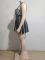 Women's Summer Fashion Street Thousand Bird Grid Hanging Neck A-line Skirt