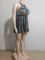 Women's Summer Fashion Street Thousand Bird Grid Hanging Neck A-line Skirt