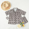 Minimalist ice silk pajamas two-piece set, long pants, short sleeves, home wear (including headband)
