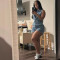 Women's street fashion elastic jumpsuit